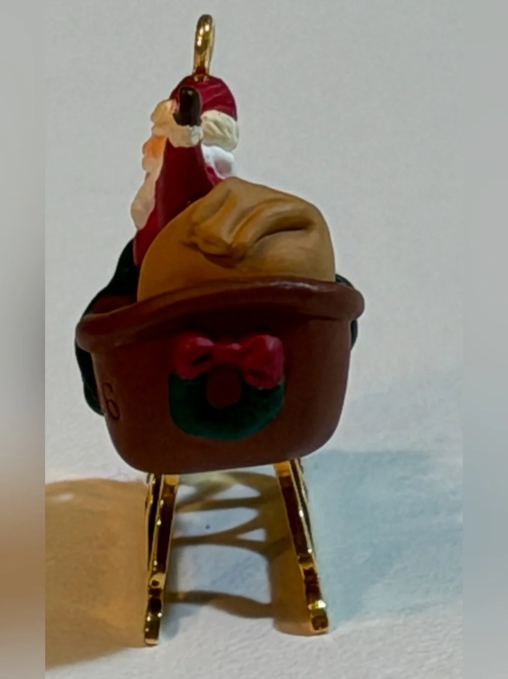 Vtg 1996 Hallmark Keepsake Miniature Ornament The Night Before Christmas Santa